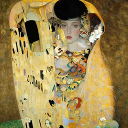 a beautiful girl's face made of ivory and gold filigree, film still by edward hopper, by Pontormo, by klimt, pre-raphaelite. art noveau, art noveau, highly detailed, strong lights, liminal, eerie, Bright pastel colors