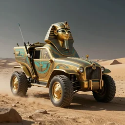 a concept art of a vehicle, egyptian, artstation