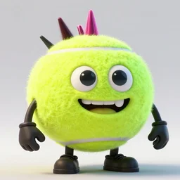 highly detailed vfx portrait of a character of a punk rock tennis ball monster, stephen bliss, chalk, unrealengine, greg rutkowski, loish, rhads, beeple, chalk, makoto shinkai and lois van baarle, ilya kuvshinov, rossdraws, tom bagshaw, basil gogos