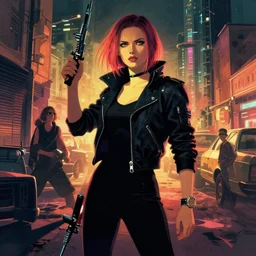 cyberpunk in the style of soviet realism