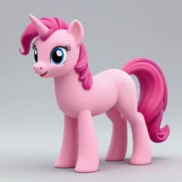 pink pony full body, full detail hiperealistic