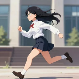 anime girl running for president, detailed, high quality, artstation