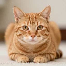 fully orange tabby cat