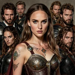 natalie portman, legendary warrior, heroic fighter, diablo, fighting fantasy, tattoos, decorative ornaments, battle armor, by carl spitzweg, ismail inceoglu, vdragan bibin, hans thoma, greg rutkowski, alexandros pyromallis, perfect face, finely detailed, realistic shading