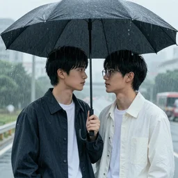 “look out, brother! The rain is blowing sideways”