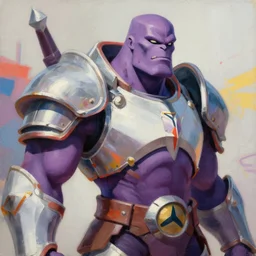 greg manchess portrait painting of fierce armored galactus as overwatch character, medium shot, asymmetrical, profile picture, organic painting, sunny day, matte painting, bold shapes, hard edges, street art, trending on artstation, by huang guangjian, gil elvgren, ruan jia, greg rutkowski, gaston bussiere