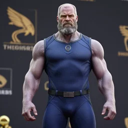 thanos with a swimsuit, hyperrealistic, photography, award winning