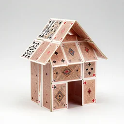 house made of playing cards