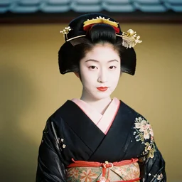 Portrait Photograph of a Japanese Geisha Agfa Vista 200