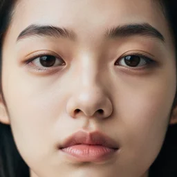a wierd mouth under 2 eyes