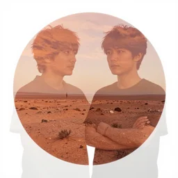 mars, by akihito yoshida, double - exposure