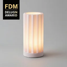 FDM 3D printed light fixture, professional product photography, extremely beautiful, design award winner, pastel, dramatic lighting, chromatic filament, award winning, popular, 8k, 4k