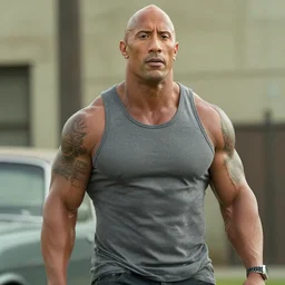 film still of dwayne the rock johnson as rick grimes in the new walking dead tv series, 4 k