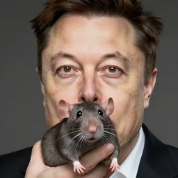 elon musk with the face of a rat