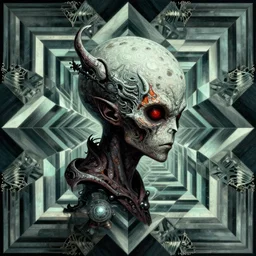 background profile photo of cthlulu!!!!!!!! by beksinski!!, mc escher tessellation!!!, artstation, fantasy