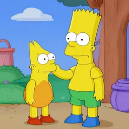 bart simpson in the lorax!!