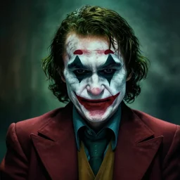 heath ledger joker, darkwave, darksynth, character portrait, sharp, digital matte painting, art by luis royo, greg rutkowski, wlop, dramatic lighting, trending on artstation