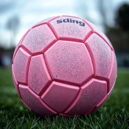 picture of a pink kempa handball for womans covered with a glittering and sparkling rezin, canon 5 0 mm, 4 k, hdr