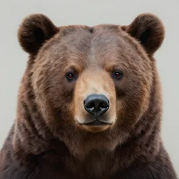 close up head shot of a bear, contemporary collage, highly detailed, digital painting, 4 k, hdr, punk, fashion, smooth, sharp focus, art by nick knight, sandra chevrier and john hoyland