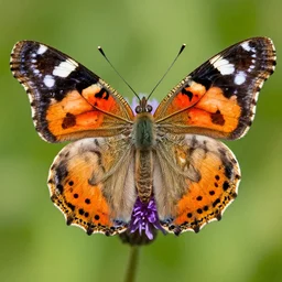 the face of a butterfly