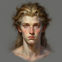 symmetrical head - on character concept portrait, triton, digital painting, concept art, smooth, sharp focus, illustration, artgerm