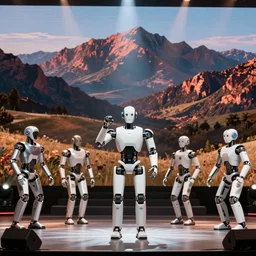 Robots got talent, a robot talent show on the stage this week infront of simon Cowell. Robot performing an interesting talent. click here to see more.