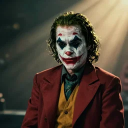 film still of Willem Dafoe as The Joker