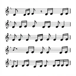 an arrangement of musical notes into a pleasing melody