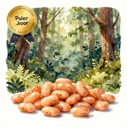 baked beans forest, high quality watercolors, award winning, trending on artstation