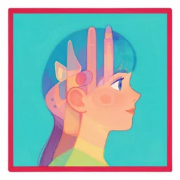 neuroplasticity by disney concept artists, blunt borders, rule of thirds, vibrant colors, side profile!!!
