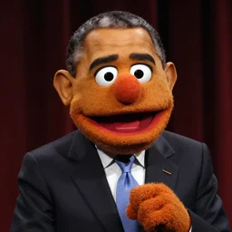 obama as a muppet character