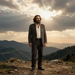 candid photograph of James Franco as Fidel Castro, long shot