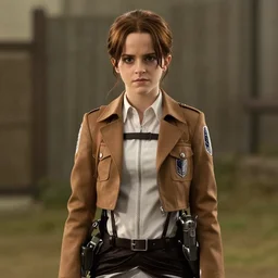 Movie still of Emma Watson in Attack on Titan
