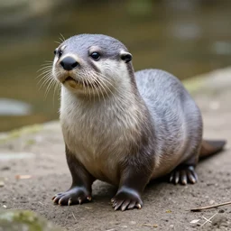 bipedal albino amphibious otter seal hybrid.