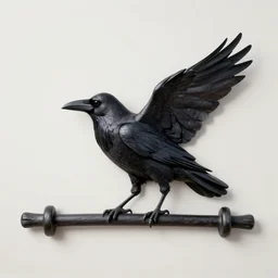 a crowbar made out of crows