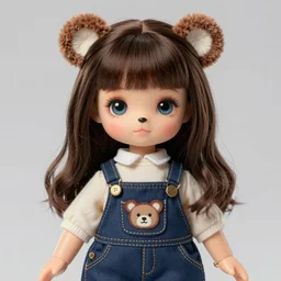 Freddy Fazbear as a Nicoletta Ceccoli doll, detailed digital art, trending on Artstation