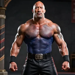dwayne johnson as tekken character