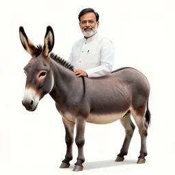 portrait of arvind kejriwal with body of a donkey