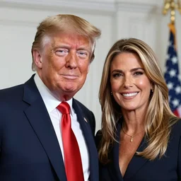 photo realistic, selfie, donald and ivanka trump at the kotel