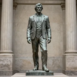photograph of an incredibly photorealistc SCP-173 statue