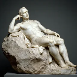 statue of benjamin netanyahu resting on a rock by vincenzo pacetti, 1 7 9 9, classical antiquity - n 4