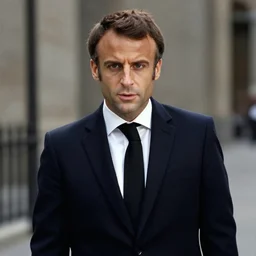 Jewish Emmanuel Macron in American Psycho (1999)