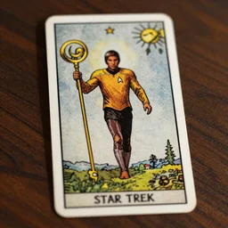 The Chariot tarot card in the style of Star Trek, hyperrealistic, highly detailed, depth of field, High definition, 8k,  octane render, artstation