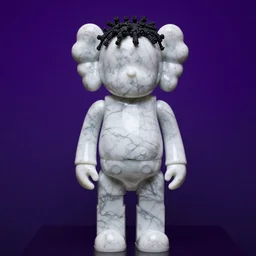 the weeknd marble statue, vaporwave