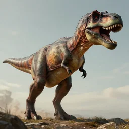 t - rex with long arms, fantasy, highly detailed, art by greg rutkowski