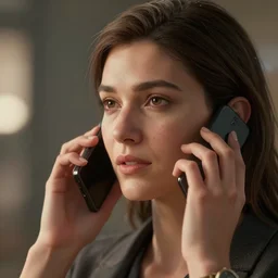 she calls friends,, intricate details, ultra realistic, unreal engine 5, depth of field, bokeh, octane render, 8 k hd,