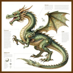 dragon anatomy reference sheet,