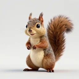 a high resolution render of sid squirrel ice age movie by johannen voss by david cronenberg by francis bacon by peter kemp by octane render blender 8 k isometric dof neon colours