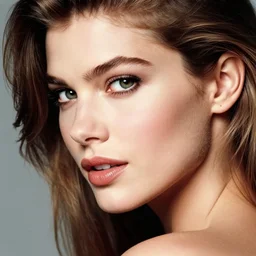 photo of a 9 0 s female supermodel, beautiful. attractive. looking at the camera in a flirtatious way. pay attention to facial details. close up profile!! beautiful professional photograph by herb ritts and ellen von unwerth, zeiss 5 0 mm f 1. 8 lens, 4 k