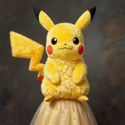 elegant woman dressed up as pikachu, art photo by Annie Liebovitz and Frantisek Drtikol